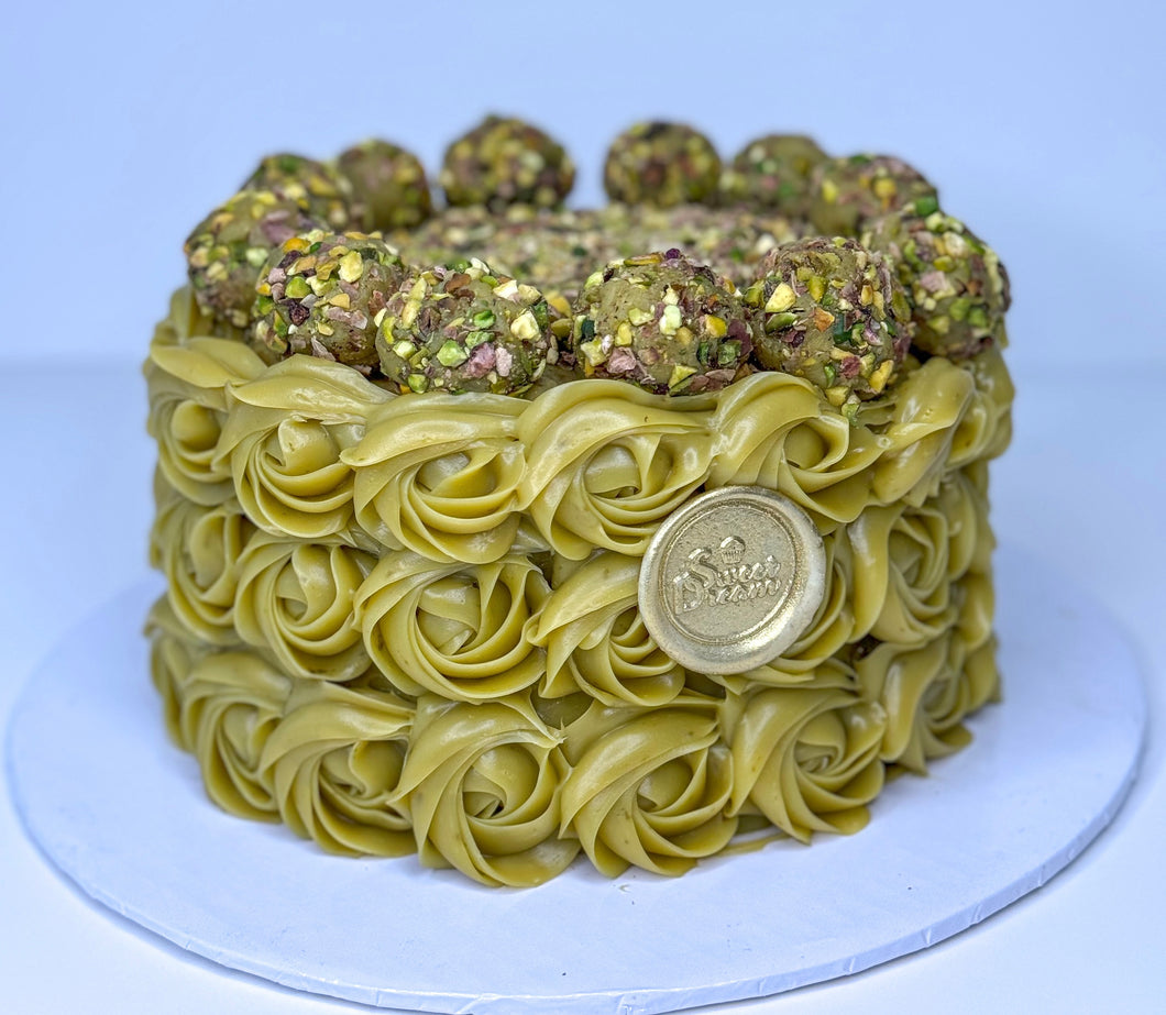 Rosette Cake - Pistachio